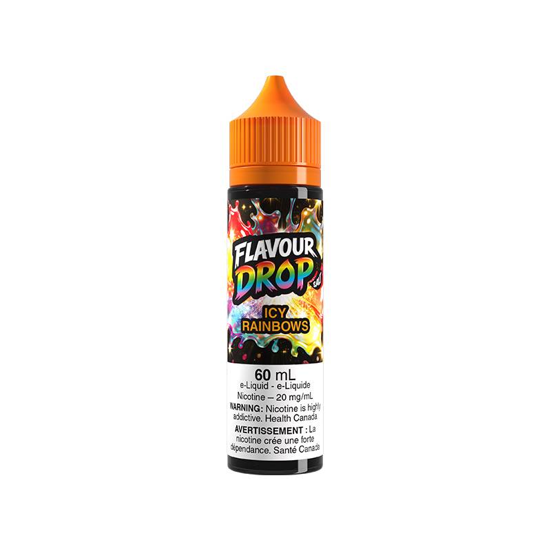 FLAVOUR DROP 20MG 60ML Nicotine Salt E-Liquid Icy Rainbows